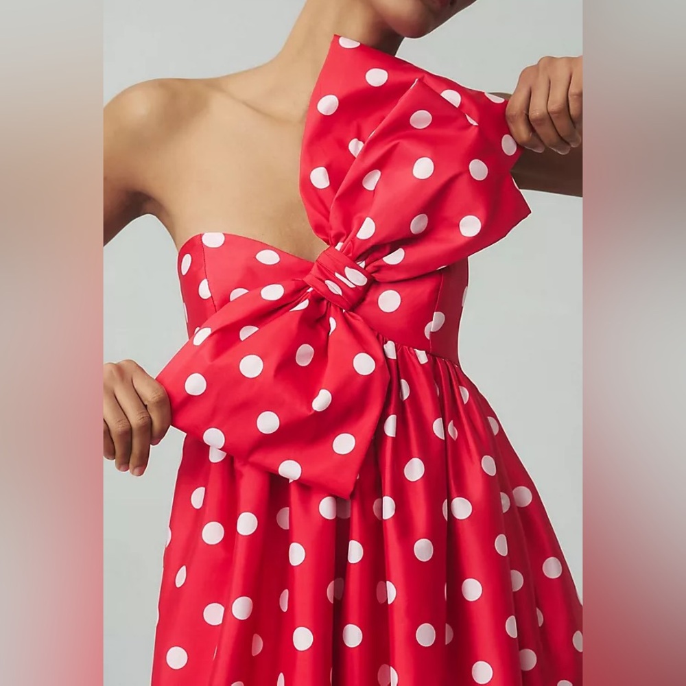 Anthropologie Atsu Bow Dress Small Petite - Picture 3 of 4